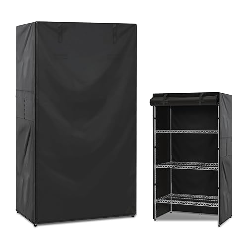 Wire Rack Shelf Cover,Heavy Duty Waterproof Dustproof Standing Shelf Units