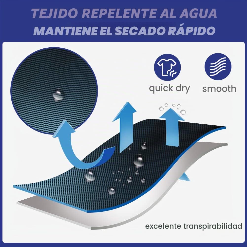 maamgic 7" Bañador Elastico Hombre de Natación Estiramiento de 4 vías Secado Rápido Interior de Malla Traje de Baño Deportivos 4-Way Stretch