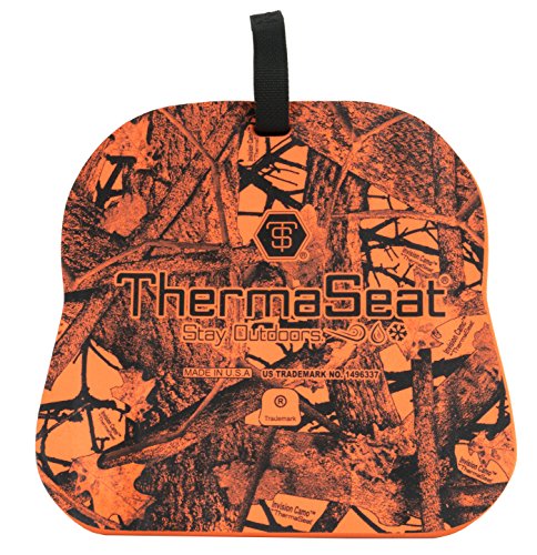 Northeast Products THERM-A-SEAT Traditional Series Insulated Hunting Seat Cushion, Orange, 13" x 14" x 1.5"