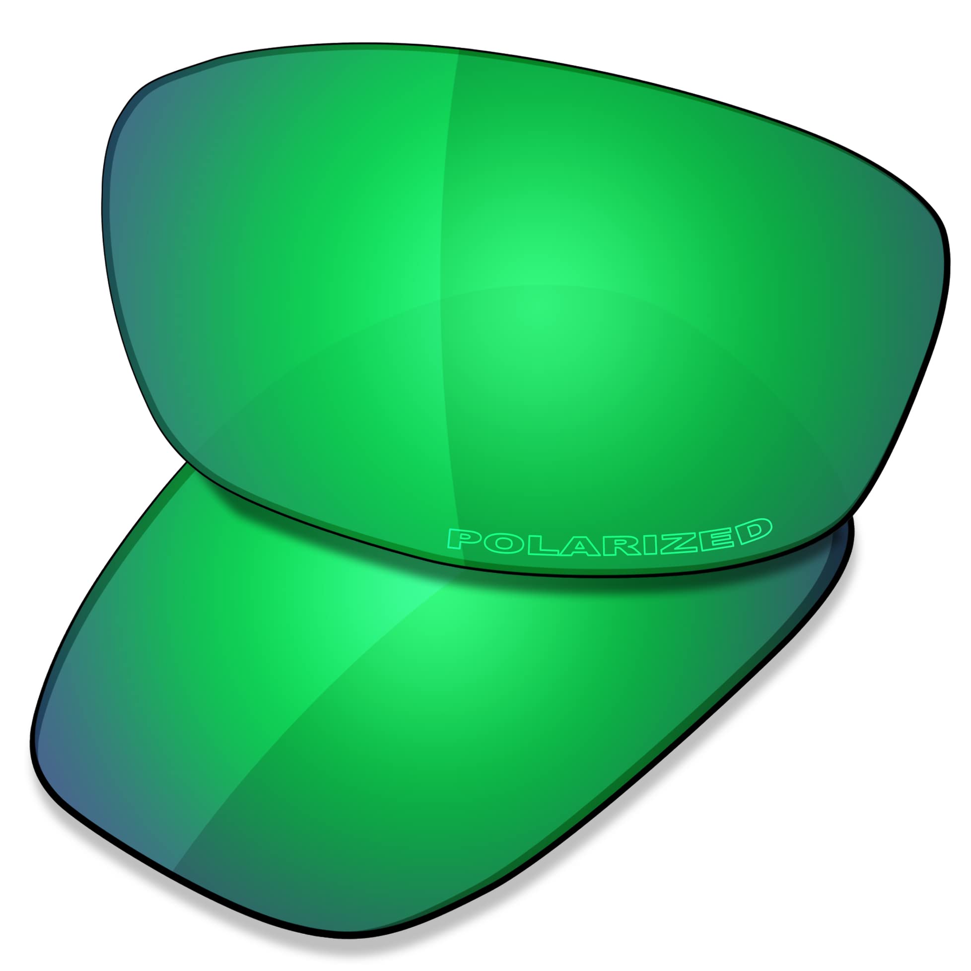 Saucer Verres de rechange haut de gamme pour lunettes de soleil Oakley Fives 4.0, Haute défense - Vert jade polarisé, taille unique