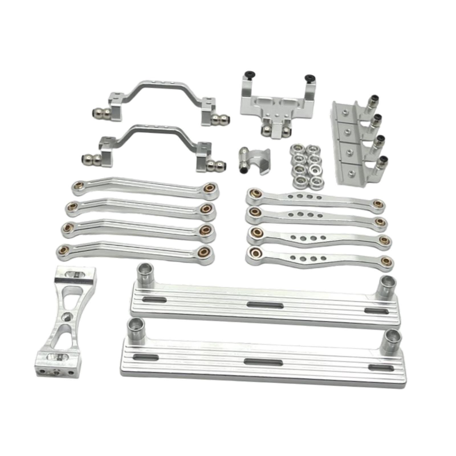 Kit De Mejora RC Metálico con Placa Lateral De Esquiva Y,Plata