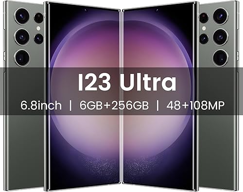 Miniatura 2 de Huness I23 Ultra - Teléfono celular desbloqueado, bolígrafo integrado, batería de 6800 mAh, pantalla HD de 6.8 pulgadas, teléfono desbloqueado,