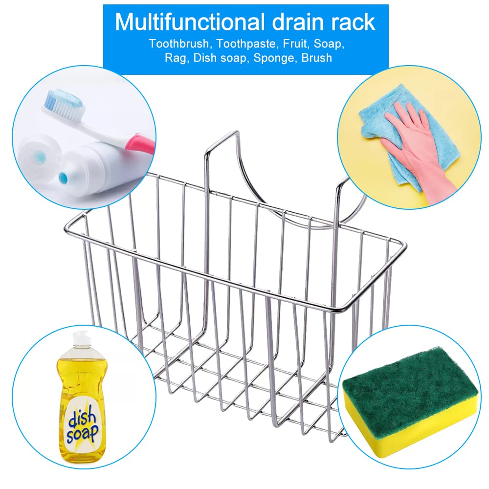 Porte-éponge Et Bouteille Avec égouttoir En Acier Noir Tower - Yamazaki