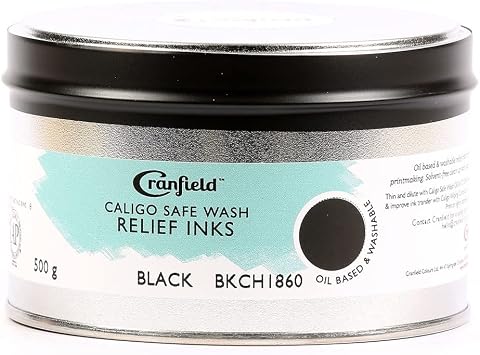 Caligo Safe Wash Relief Ink - Black, 500 g
