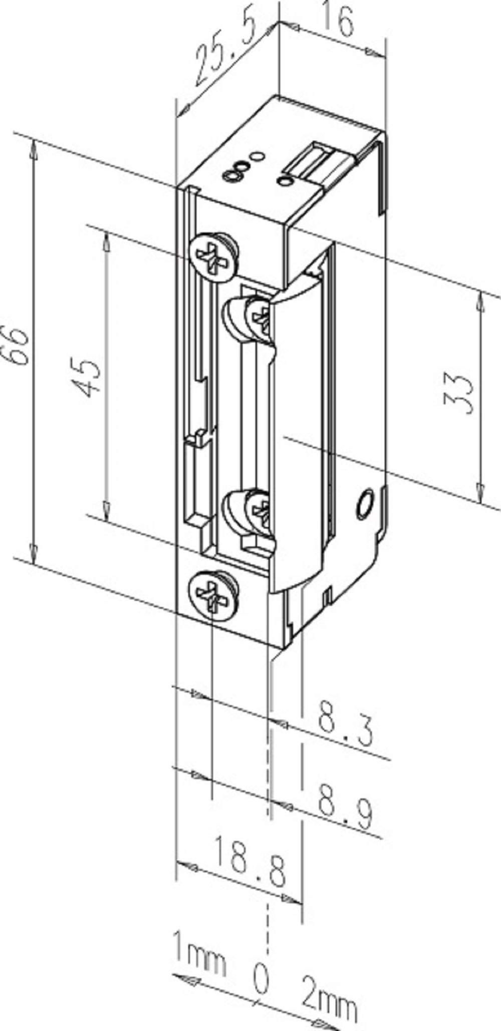 Gâche électrique 142URF | ASSA ABLOY