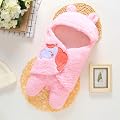 First Kick Fleece Sleeping Bag New Born Combo Pack of Super Soft Baby Wrapper Cum Baby Blanket For Baby Boys, Baby Girls
