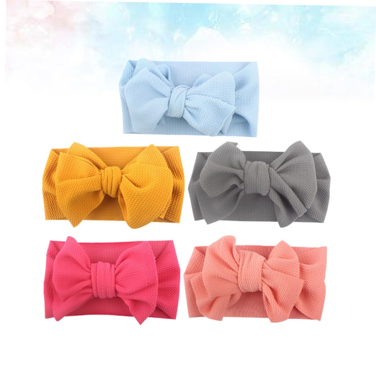 FRCOLOR 15 Piezas diadema con lazo para niños gomas de pelo niña diademas de bebé banda de pelo infantil diadema para niños diadema de niña Venda banda elástica recién nacido