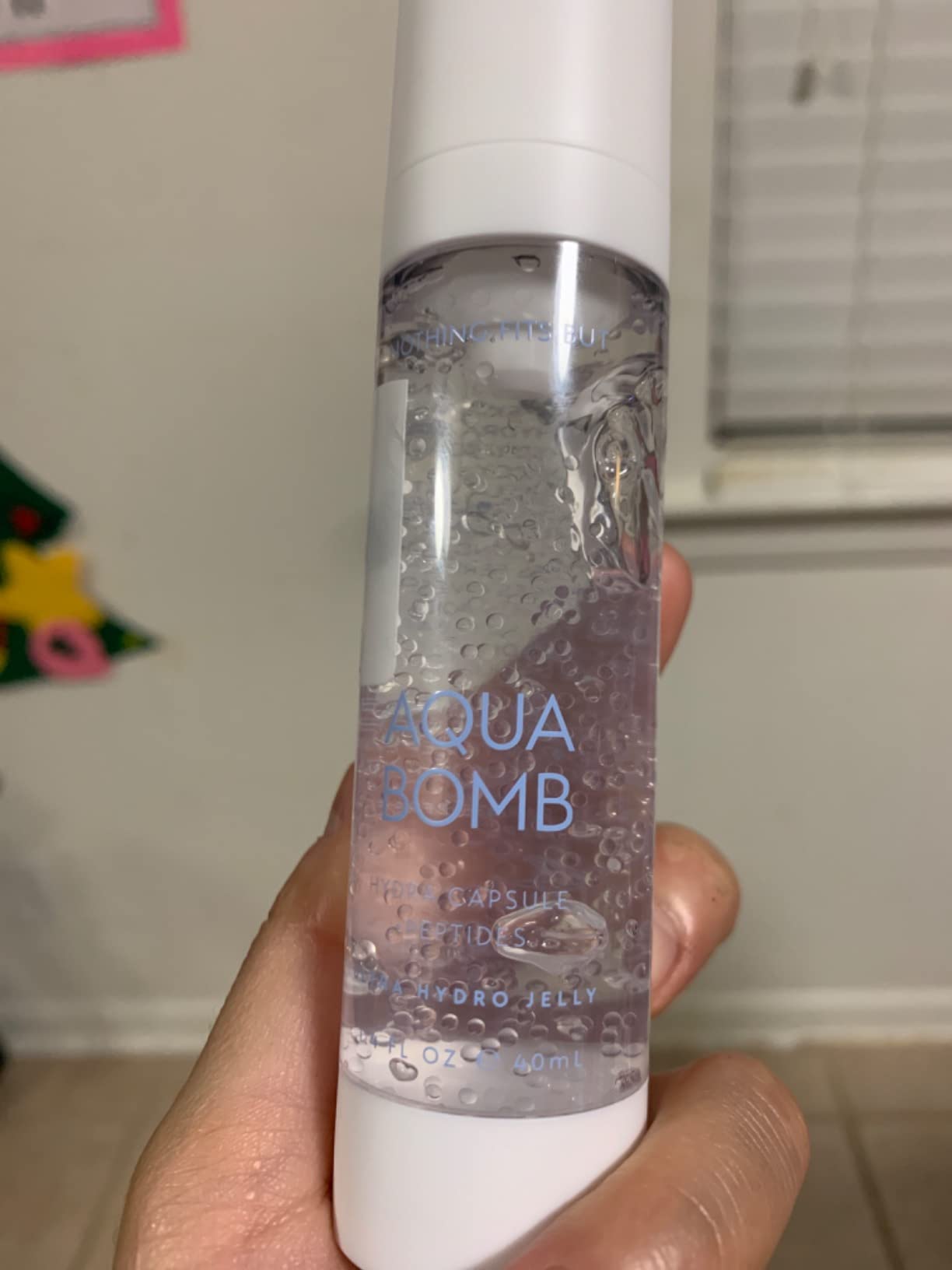 NOTHING FITS BUT Aqua Bomb Soothing Relief Multi Peptides & Hyaluronic Capsule Moisture Serum, Anti-Aging & Firming Face Serum, Plumping Formula with Amino Acid for Fine Lines & Wrinkles, 1.4 Fl Oz