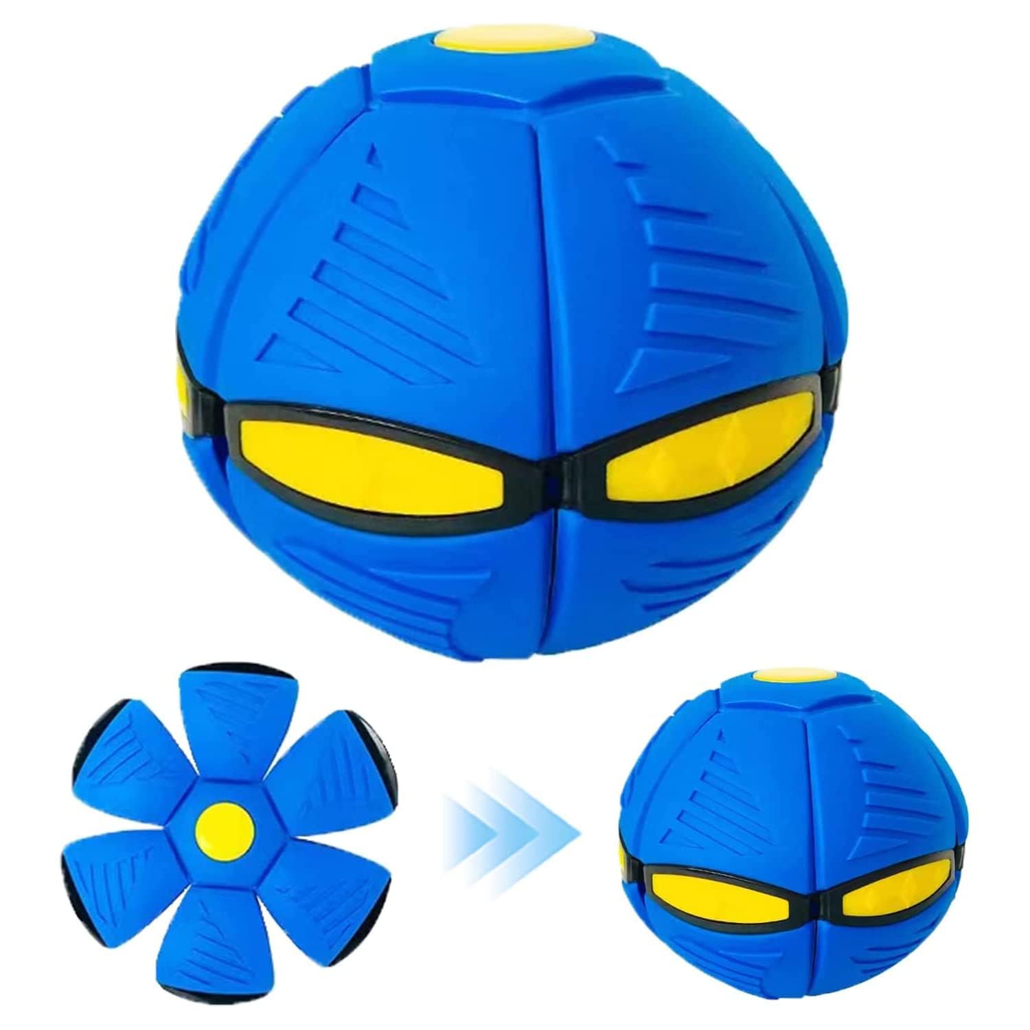 X spring Magic Ball, Creative UFO Magic Ball Toy with Lights, UFO Portable Flying Saucer Toy, Decompression Flying Saucer Ball for Kids Boys and Girls Outdoor Gift