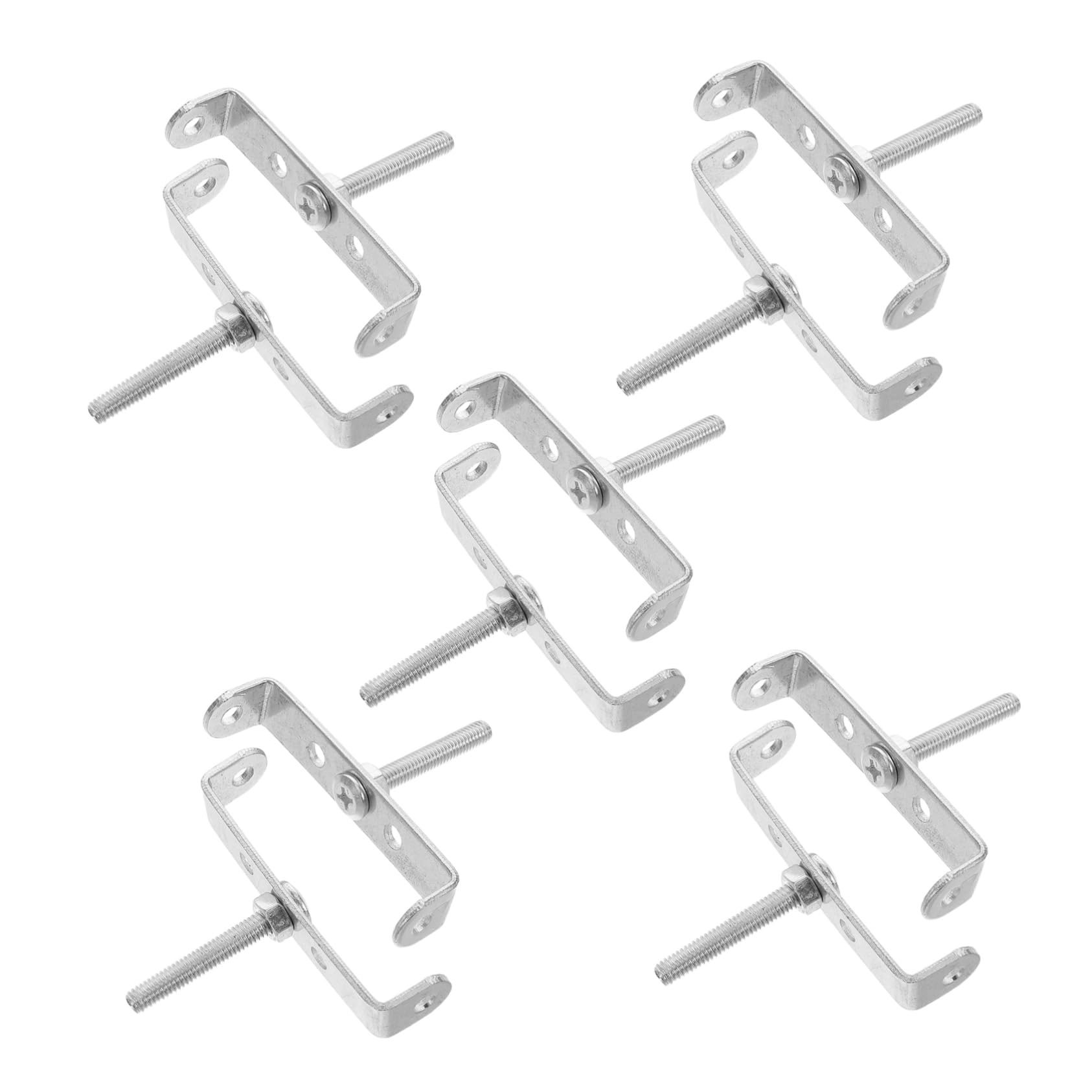 KOMBIUDA 10pcs Sturdy Bike Rear Rack Adapter Weather Resistant U Shaped Connector for Mountain and Road Bikes Easy Installation Enhanced Stability for Luggage Transport