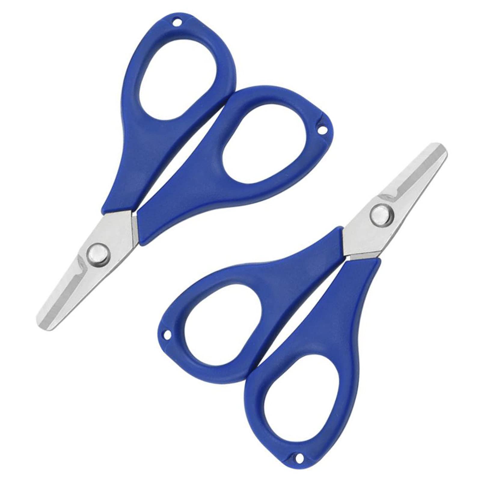 NA 2 Pcs Fishing Scissors Stainless Steel Heavy Duty Shears Multi-Purpose Scissors for Fishing Line and Copper Wire Random Color