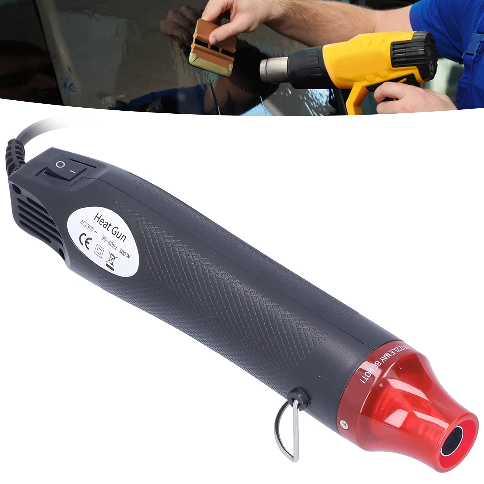 Mini Heat Tool 390? Hot Air Blower Portable Heat Blower Handheld Hot Air Tool Efficient Quickly for DIY(US Plug-Black and Red)