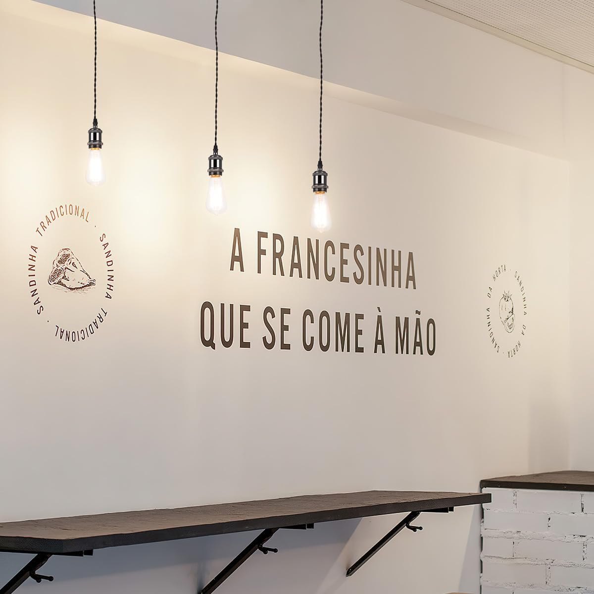 mirrea H Type Black Track Lighting Pendant with E26 Socket Cord Adjustable Pack of 3 (4 feet)