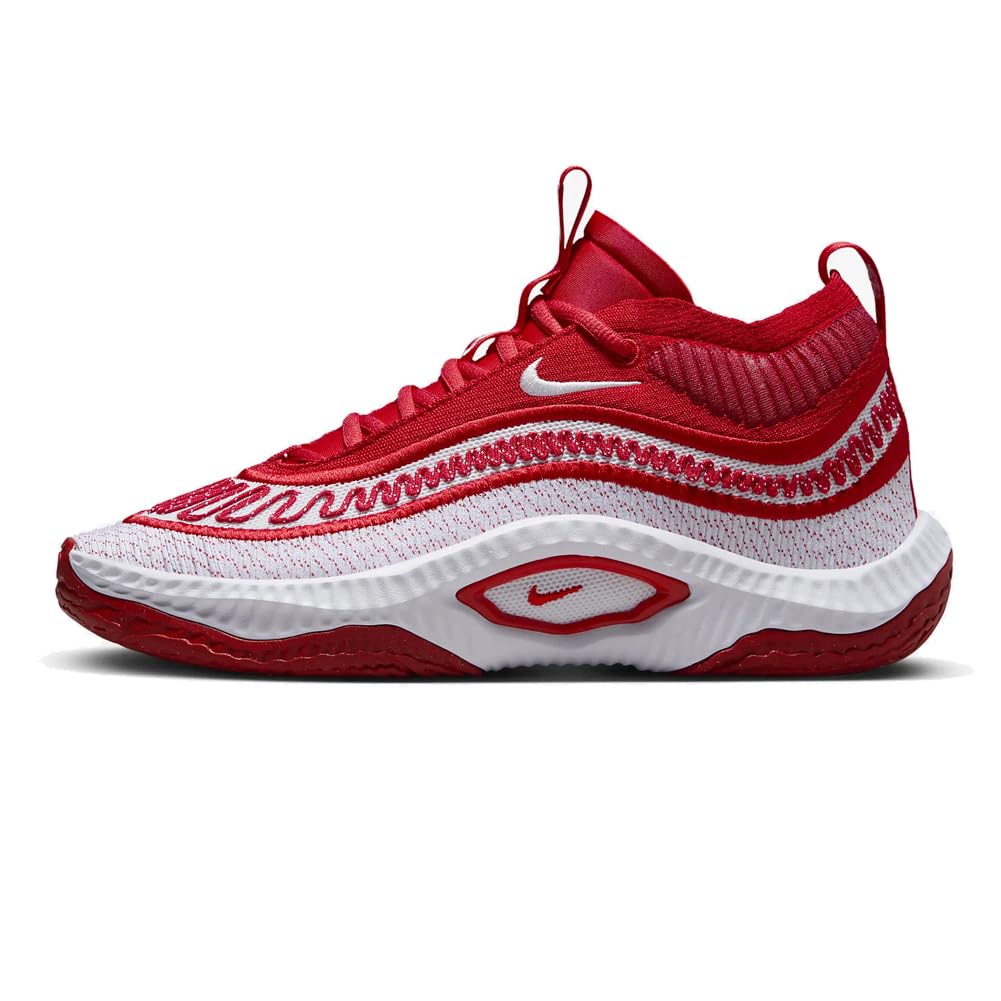 Nike Cosmic Unity 3 (Team) Basketball Shoes (DZ2906-600, University Red/White/White), Size 10 Men, 11.5 Women