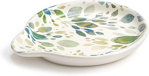 Miniatura 9 de DEMDACO Life Is Short Lick Spoon Blue Dot - Cuchara de gres (6 x 4,5 pulgadas)