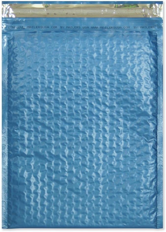 250 Size #0 6.25x9" Steel Blue Padded Bubble Envelope Mailers 7x9" OD