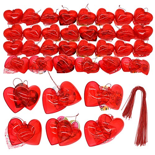 Kissdream 30 PCS Valentine’s Day Kids Gift Set with 30 Red Heart Plastic Boxes and 30 Valentines Gift Cards in 6 Designs for Valentines Gift Exchange Valentines Party Favors(2.36 * 2.55) Kissdream 30 PCS Valentine’s Day Kids Gift Set with 30 Red Heart Plastic Boxes and 30 Valentines Gift Cards in 6 Designs for Valentines Gift Exchange Valentines Party Favors(2.36 * 2.55)