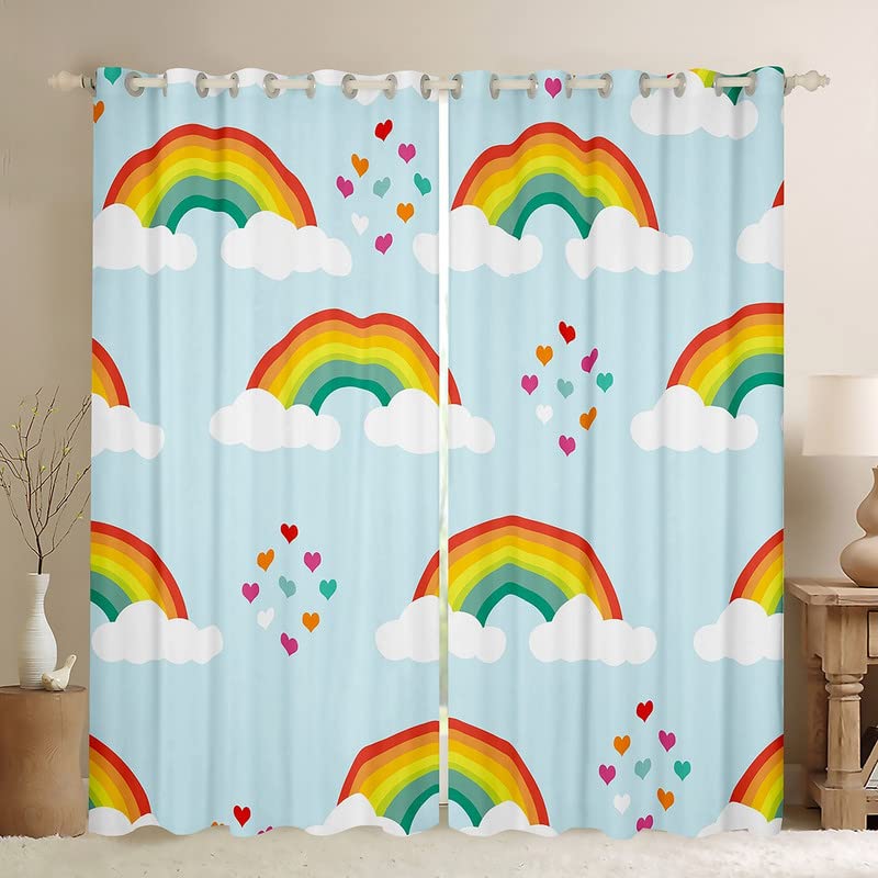 Cortinas de dibujos animados de nubes para crear espacios mágicos y salas infantiles