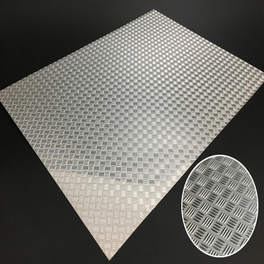Stainless Steel Anti-Skid Plate Decorative Board for Tamiya 1/14 RC Truck SCA 770 Upgrade Accessories