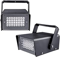 Vista 8 de 2 paquetes de 32 luces LED estroboscópicas para Halloween, fiesta y habitación, mini luz intermitente con múltiples modos