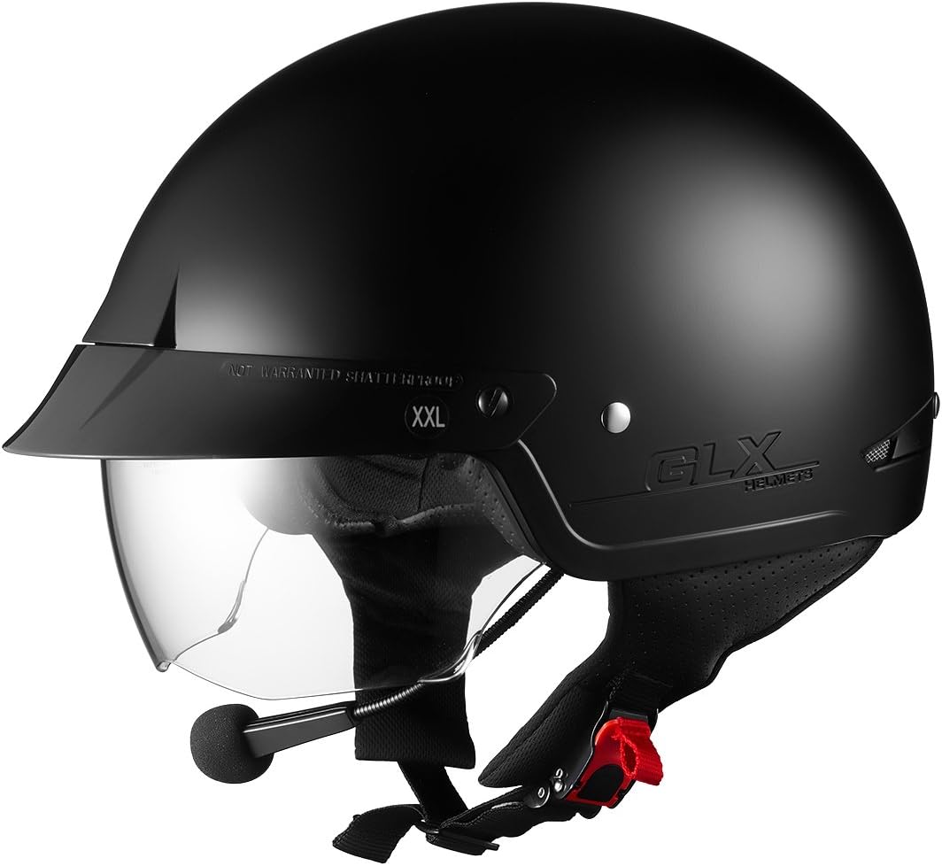 Sniper M14 Bluetooth Half Helmet with Retractable Shield