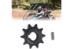QYMOTO 40 41 420 Chain Sprocket 10 Tooth 5/8'' Bore 3/16'' Keyway...