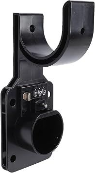 Asixxsix EV Charger Holder, Wall Mount Nozzle Holster Dock with Lock for GB/T Electric Vehicles, High Strength PC Engineering Plastic, 25KG Load Capacity