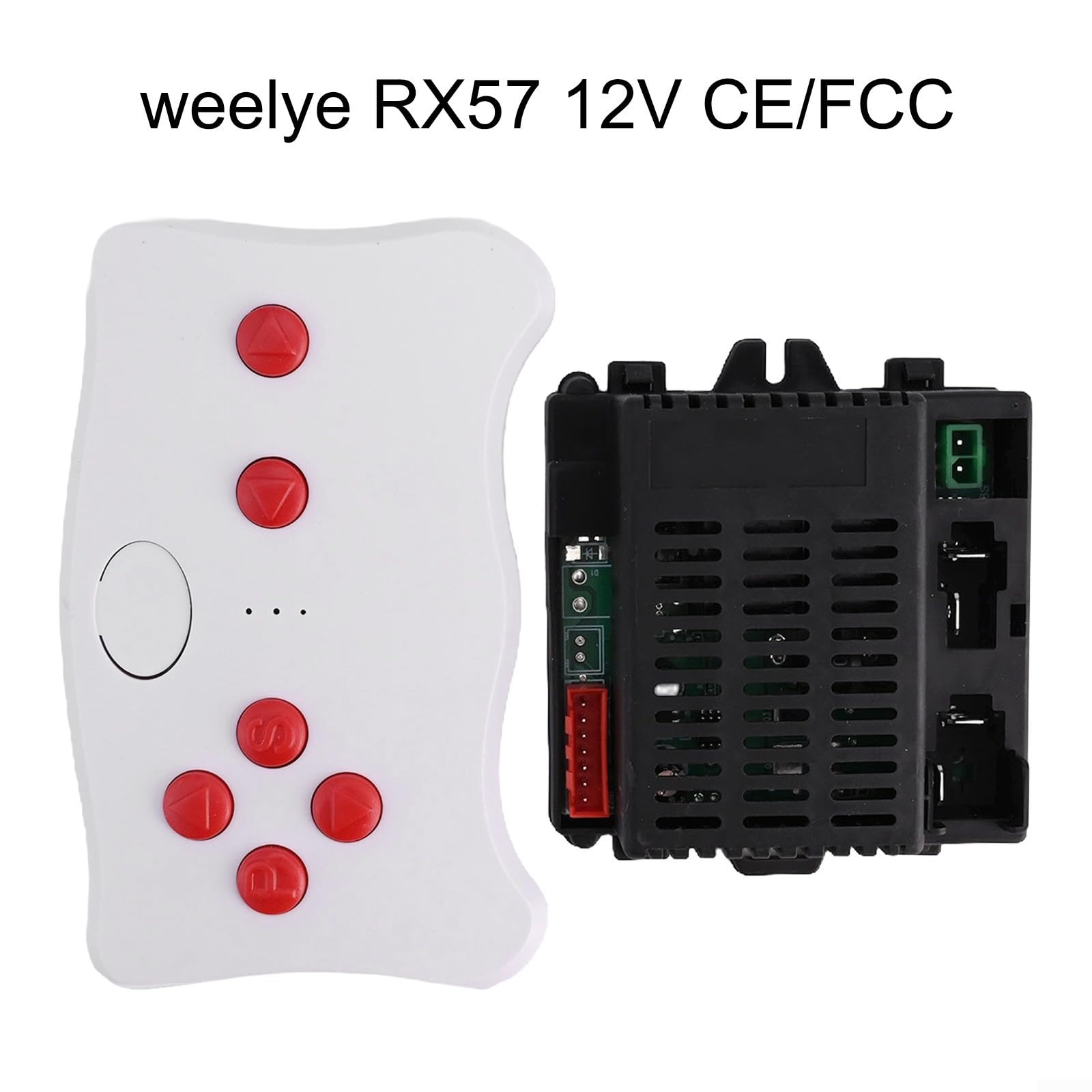 Welye RX57 Boîtier de commande de rechange pour véhicule électrique pour enfants 6 V 12 V CE/FCC avec 2 technologies 4G (TX10 et RX57 12 V)