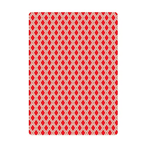 Baraja de póker roja tamaño ancho estándar miniatura 2