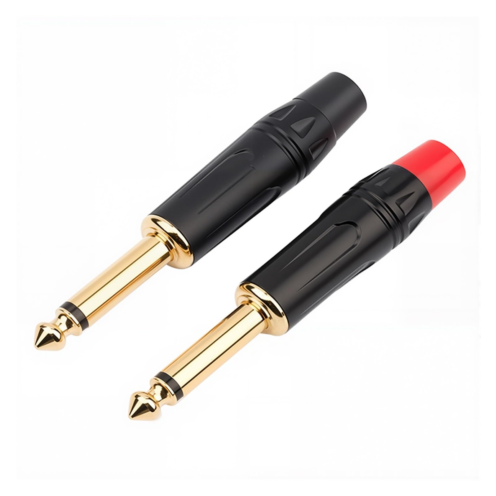 2 connettori stereo mono per audio musicale, 6,35 mm, TRS da 6,35 mm, a saldare, per cavi altoparlanti/chitarra/microfono (mono, 2 pezzi)