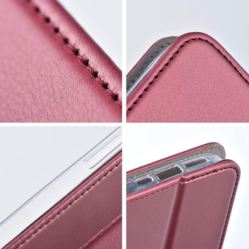 Cool Flip Cover Case for Motorola Moto G35 5G Plain Burgundy