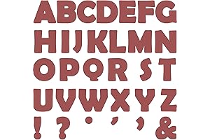 Dark Red Bulletin Board Letters with 7" Font - Engage Students Effectively