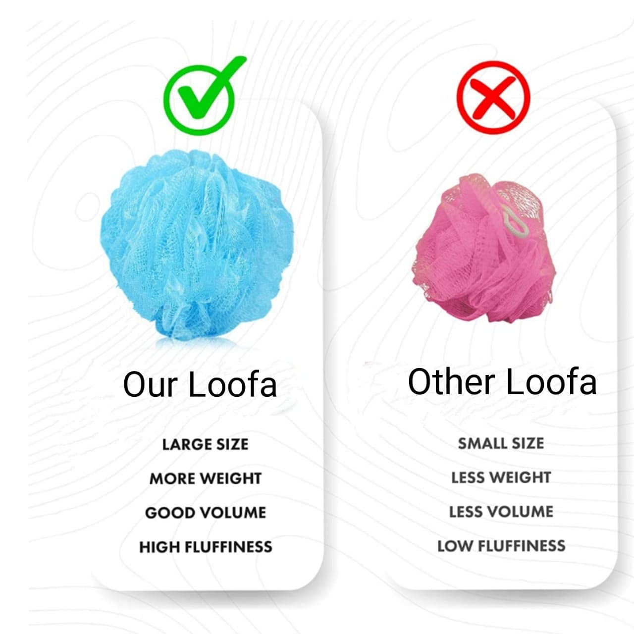 luffah Soft Sponge scrubber Bathing Body Wash Puff luffa for Men Women Baby kids loofah pack of 2 1