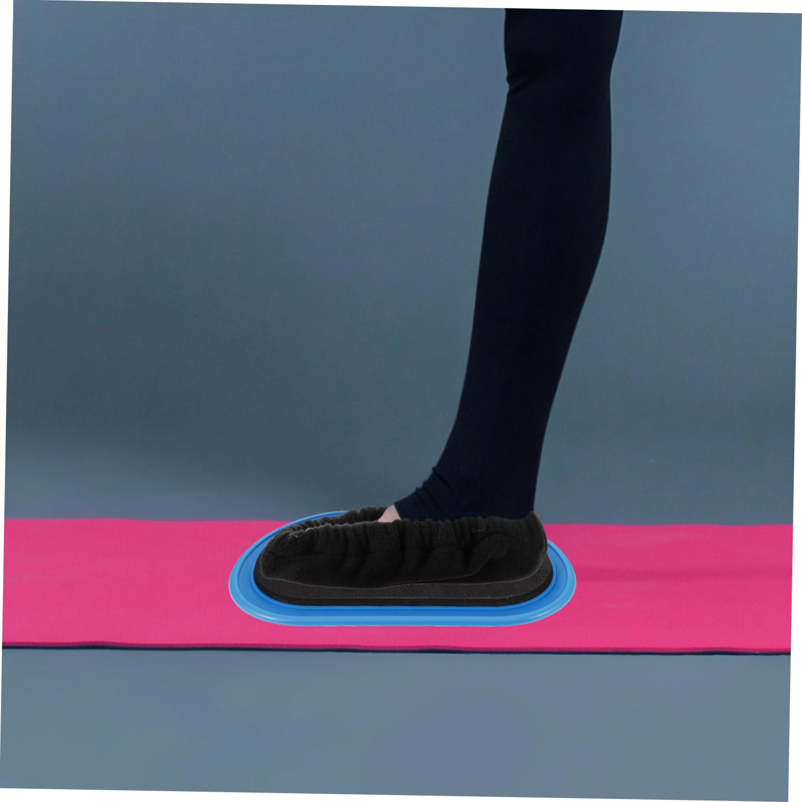 CLISPEED Set di 1 Piastra Scorrevole Ovale per Fitness in ABS ed Eva, Design Ergonomico Compatto e Portatile, Attrezzo Versatile per Esercizi Aerobici a Casa e Palestra