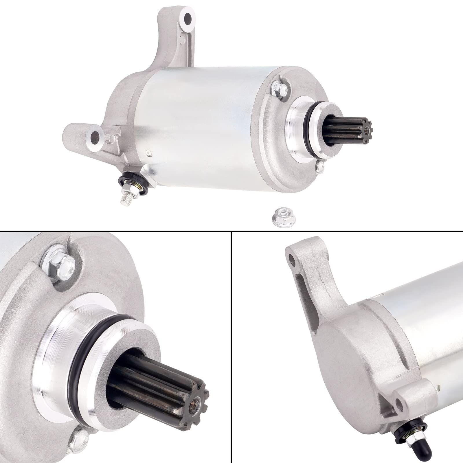 Road Passion Motor de Arranque 1UY-81800-51-00 1UY8180051 SMU0065 495706 41054018 Compatible con Yamaha ATV Big Bear 350 YFM350FH Raptor 350 YFM350 Warrior 350 YFM350X Moto 4 YFM350ER YFP350
