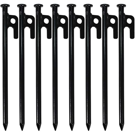 Amazon エリッゼ Ellisse 鍛造ペグ エリッゼステーク 28cm カチオン電着塗装 8本セット Mk 280k Made In Japan エリッゼ Ellisse ペグ ステーク
