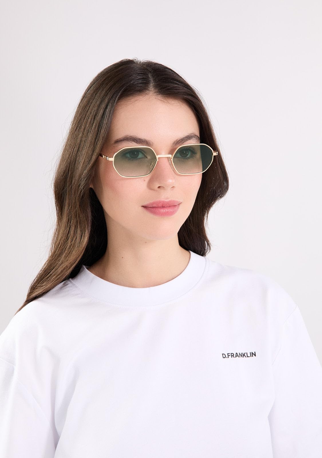 D.Franklin Gafas de sol unisex con cristales de protección UV - Modelo capri - Oval - Para Hombre y Mujer - Sunglasses
