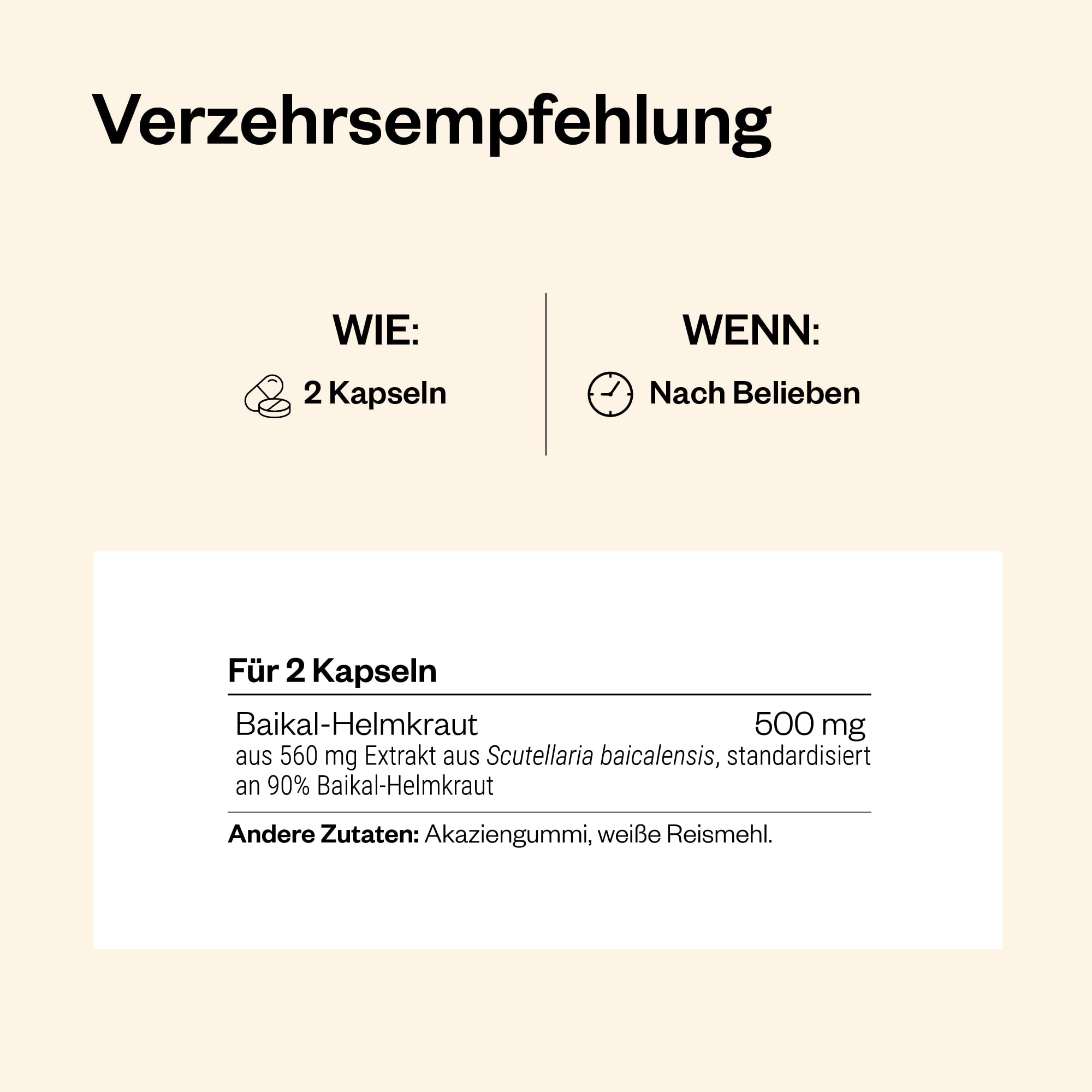 Baicalin 500 mg pro Tag - Trägt zu einer gesunden Leber bei - Hilft, die Leber zu reinigen und zu entgiften - Entspannende, antivirale und entzündungshemmende Eigenschaften- Vegan - Supersmart