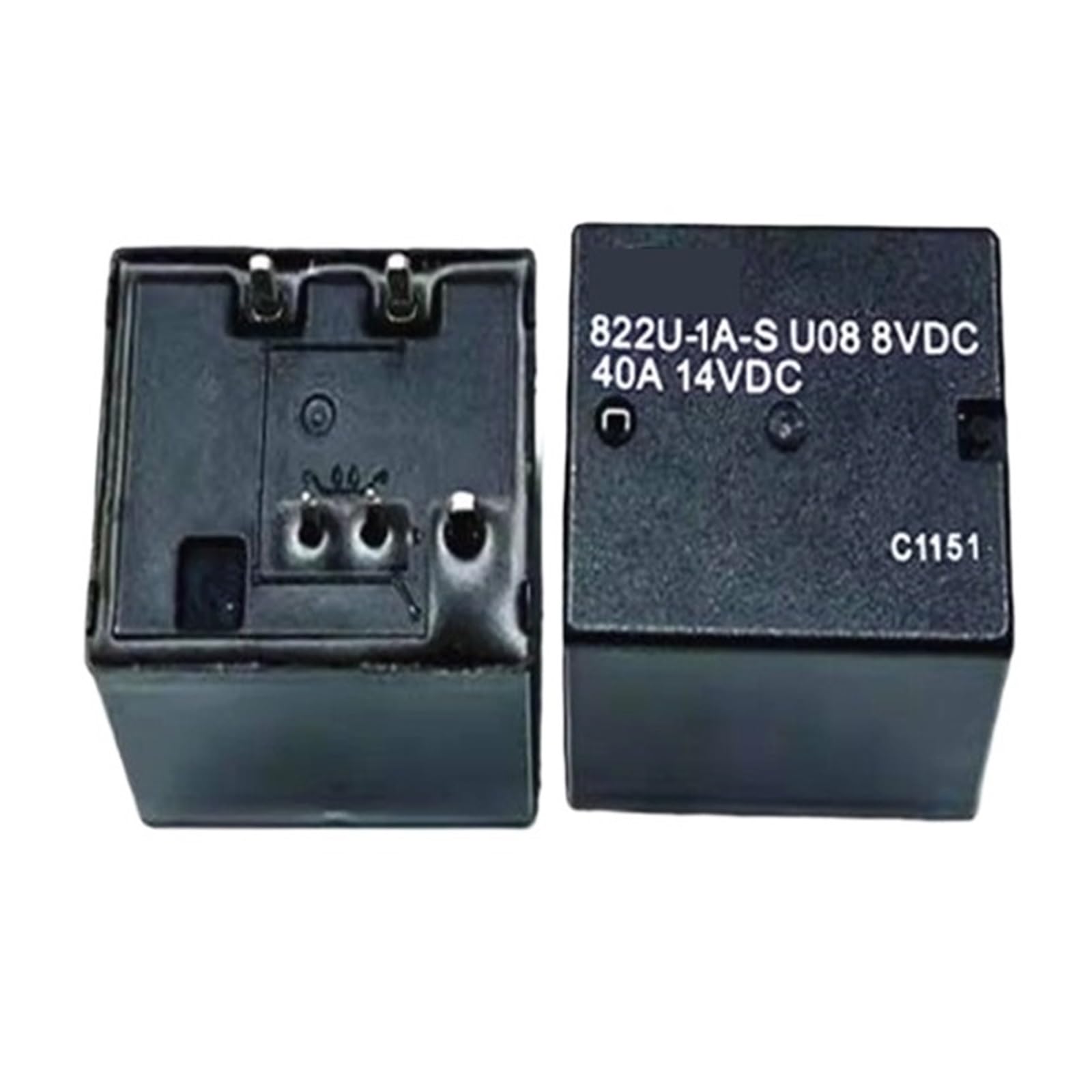 Relais 822U-1A-S U08 8VDC pour la réparation des modules de ventilation 40A