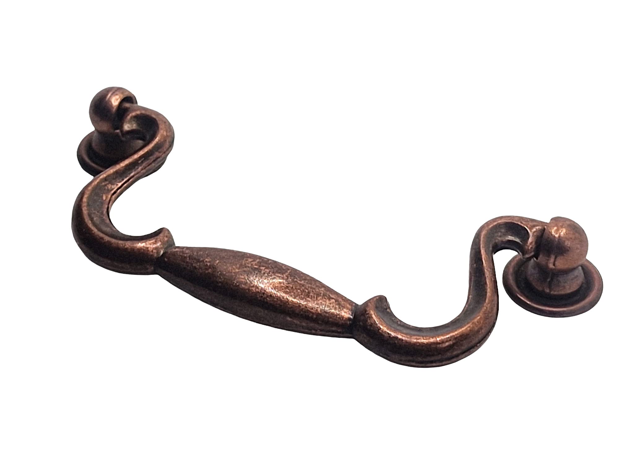 Universal Hardware Cabinet Antique Copper Handle Vintage Drawer Drop Swan Neck Handles Copper 644-07