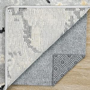 ITSOFT Ultra Premium Non Slip Felt Area Rug Pad, Thick Cushioned Gripper Pad for Hardwood Floors Under Carpet Protects Floors, 1/4″ Thickness, 5 x 8 Feet