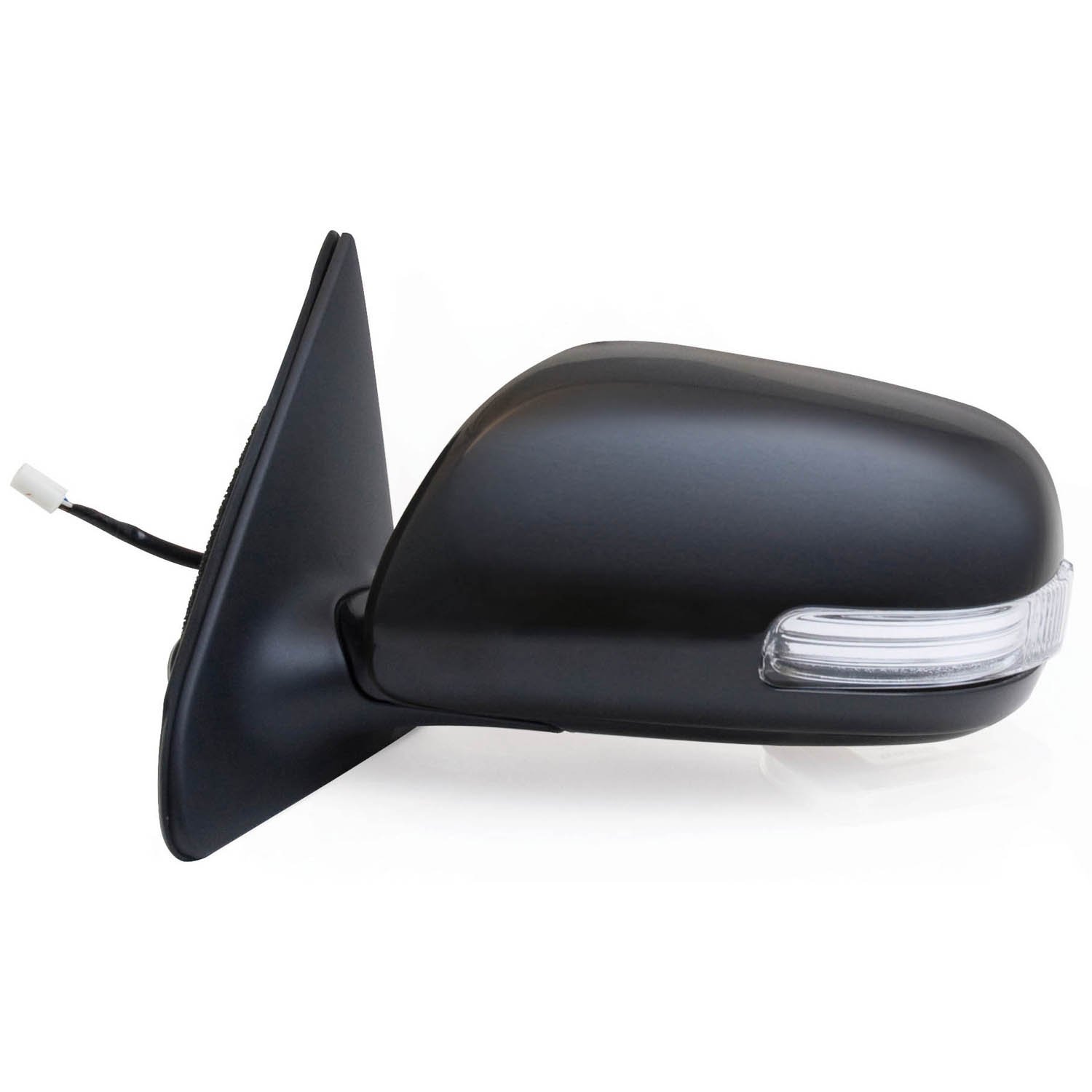 Fit System Driver Side Mirror for Scion xD, w/Turn Signal, Black, PTM Cover, Foldaway, Power
