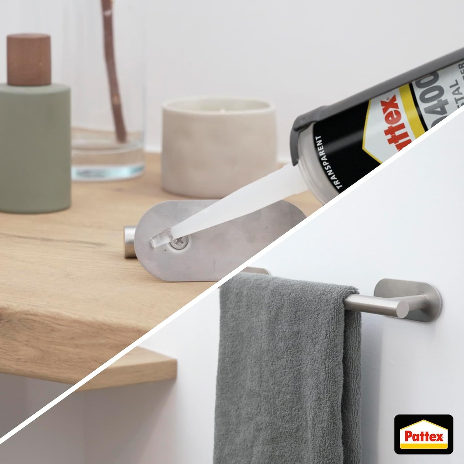 Pattex PRO 400 3er Set | Kraftvoller Montagekleber für innen & außen – extra starke Klebeleistung für anspruchsvolle Bau- & Renovierungsarbeiten
