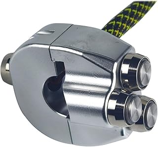 Motorcycle Switch Universal CNC Aluminium Alloy 22mm Motorcycle Handlebars Switch With LED Control Kill Horn Button Headlight Switch/Hazard Brake On Off Switch (Color : Silver)