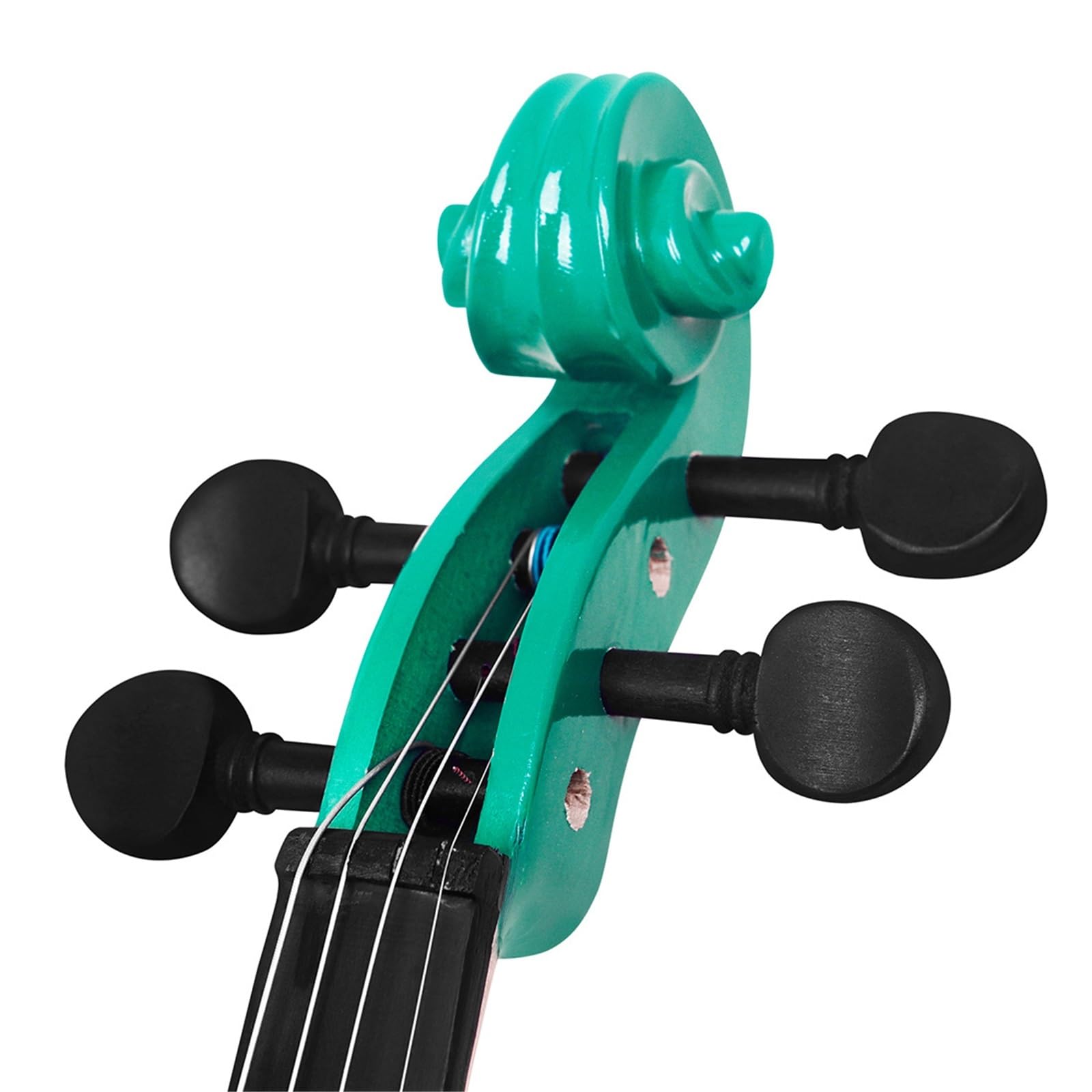 Violino Set Il Violino Verde Popolare In Legno Massello Inizia A Esercitarsi Con Il Piccolo Pianoforte 4/4 Per Adulti