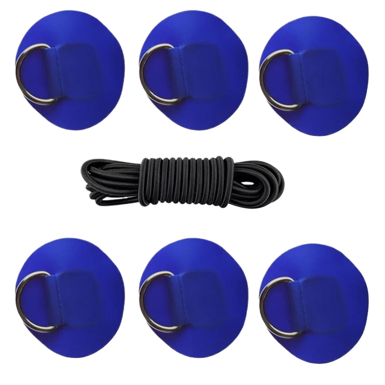 Boucle fixe acier inoxydable sur patch gonflable en PVC pour bateau - 8