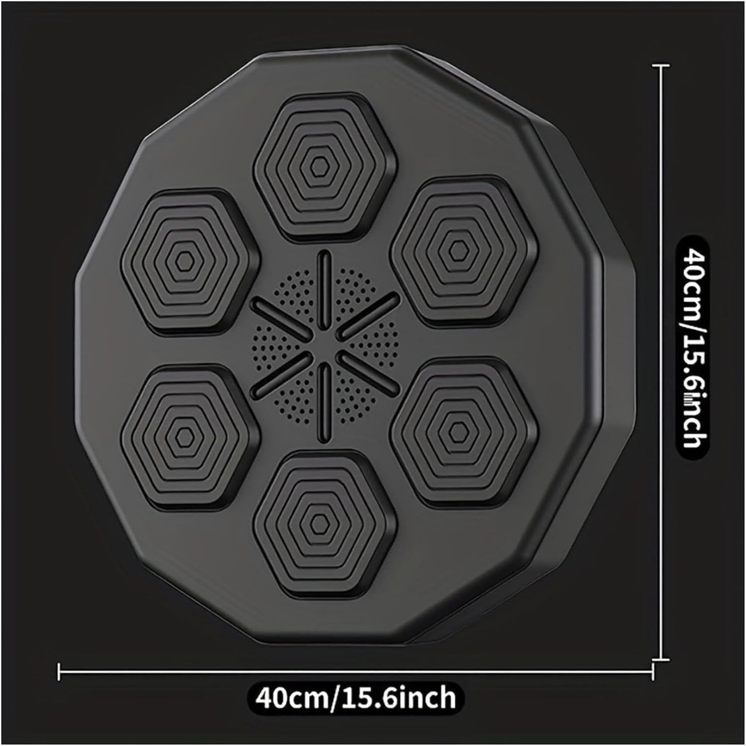 Macchina da Boxe Musicale Intelligente con Ricarica USB, Attrezzatura da Boxe Elettronica da Parete, Illuminazione, Bersaglio da Boxe, Allenamento con Guantoni per Bambini E Adulti, B, One Size