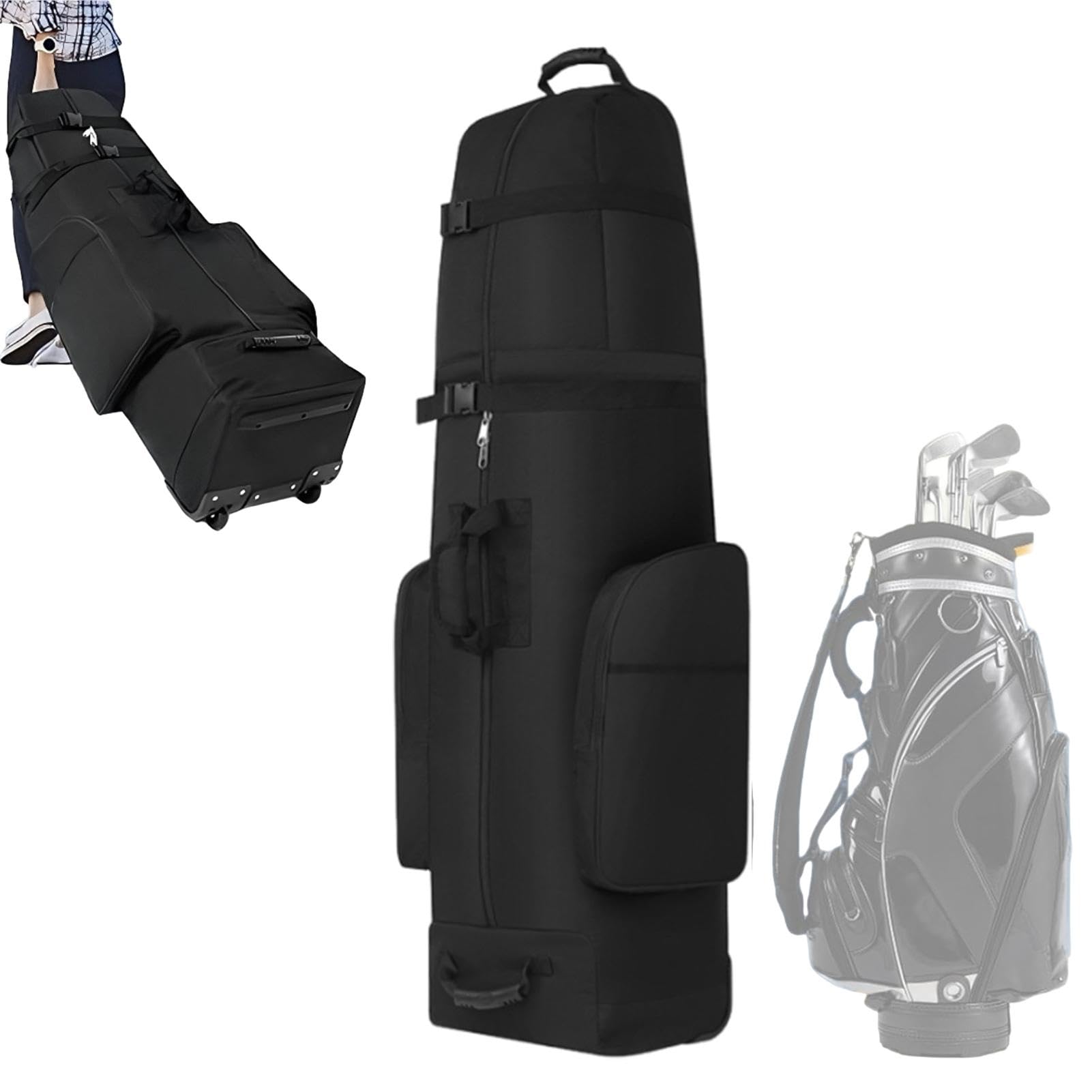 Borse Da Viaggio Da Golf Con Ruote,Borse Da Viaggio Da Golf | Borsa Organizzatore Impermeabile Per Mazze Da Golf - Borsa Volante Per Mazze Da Golf Di Grande Capacità Per Palline Da Golf Putter | Borsa Organizzatore Impermeabile Per Mazze Da Golf - Borsa V