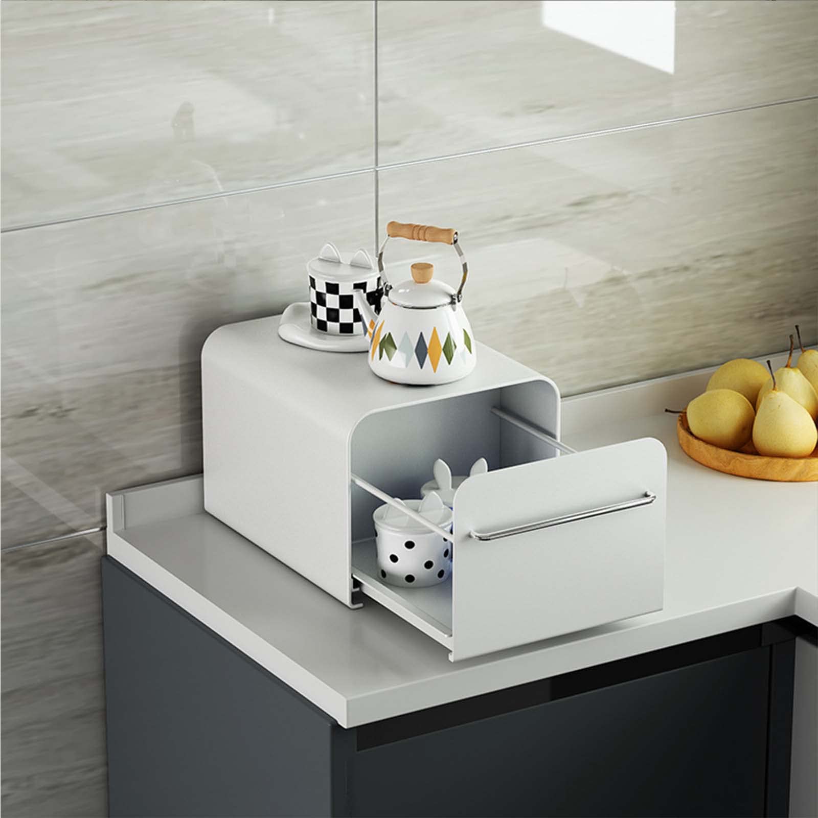 Amazon.co.jp: ブレッドケース ブレッドドロワー ブレッドボックス 大容量 キッチン収納 スパイスラック パン箱 収納ケース パンケース  トースターラック 調味料収納 収納ラック 食パン 収納 おしゃれ : ホーム＆キッチン misppro 木製ブレッドボックス ペストリー ドライフードストレージ キッチン用品 アクセサリー カウンタートップ ブレッドボッ