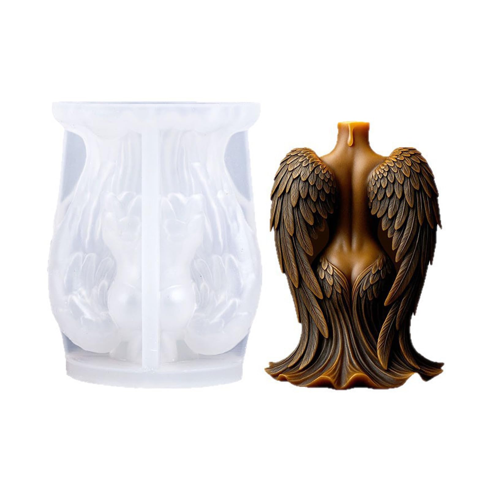 Jazuaiao Halloween Silicone Molds Bone Wing Skeleton for Soap Chocolate Halloween